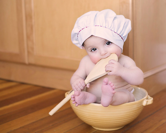 Baby in the Kitchen| Stephanie Clement | Andover Boston MA Photography