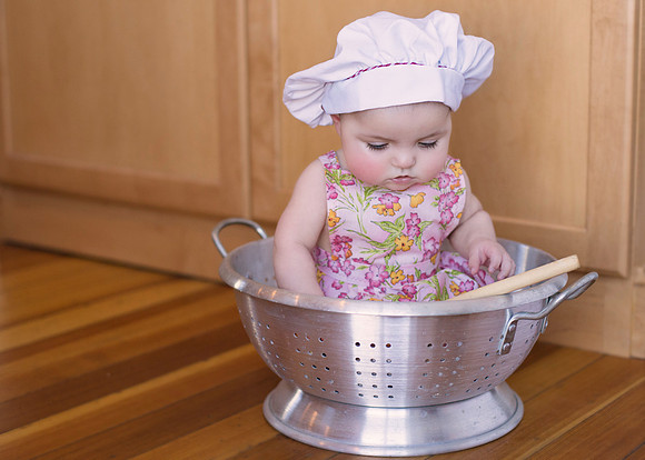 Baby in the Kitchen| Stephanie Clement | Andover Boston MA Photography